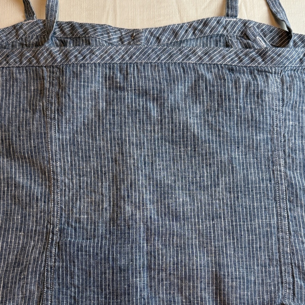 Everlane Women's Blue White Chambray Button-Front Camisole Top Size 14 - Picture 10 of 11